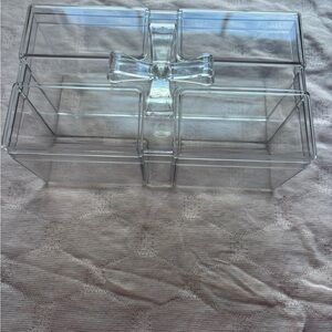 NWOT Clear Acrylic Storage Box gift box Acrylic Gifting Vessels Square Gift Box